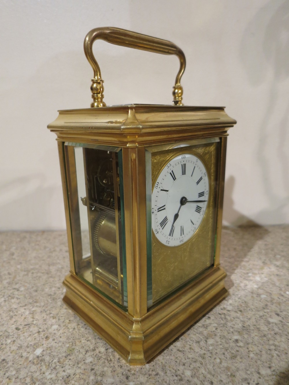 EARLY FRENCH REPEATING CARRIAGE CLOCK BY JACOT View III