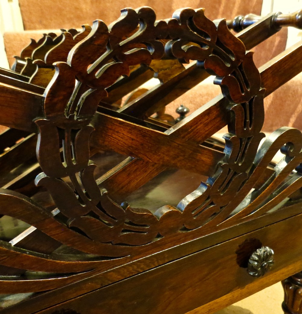 GILLOWS: VERY FINE REGENCY ROSEWOOD CANTERBURY View III