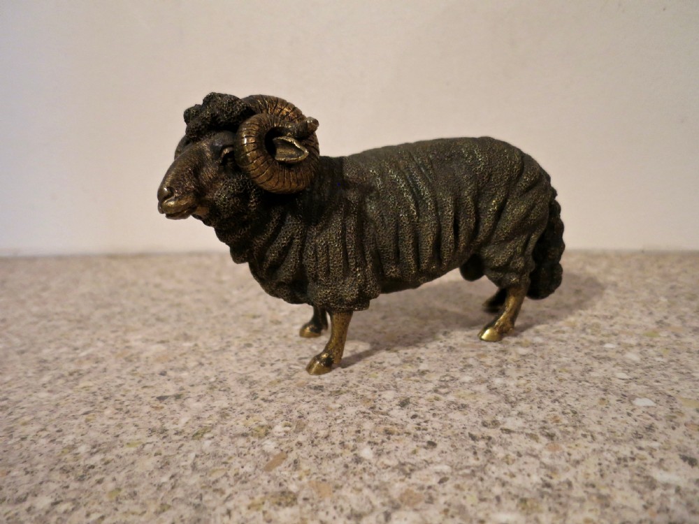 LATE 19TH CENTURY RUSSIAN BRONZE MERINO RAM View II