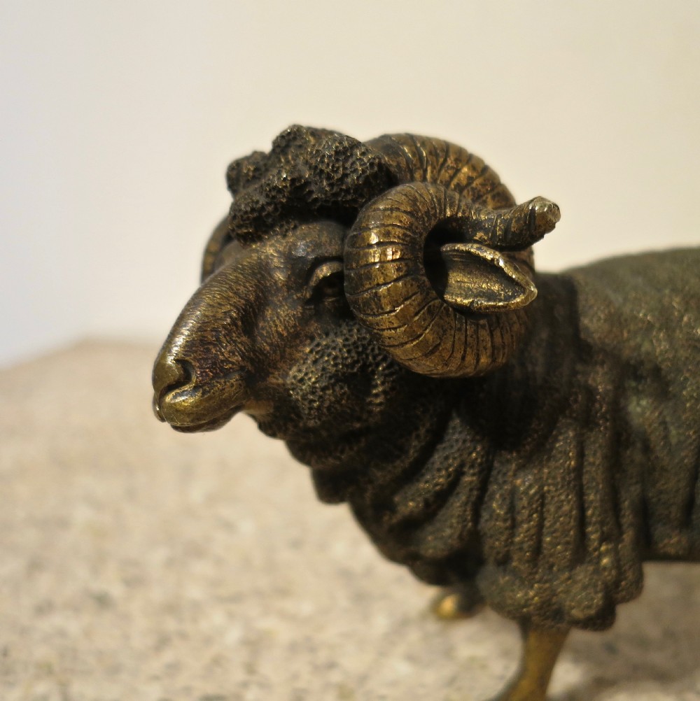 LATE 19TH CENTURY RUSSIAN BRONZE MERINO RAM View III