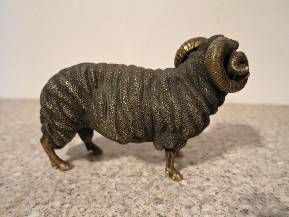 LATE 19TH CENTURY RUSSIAN BRONZE MERINO RAM View IV