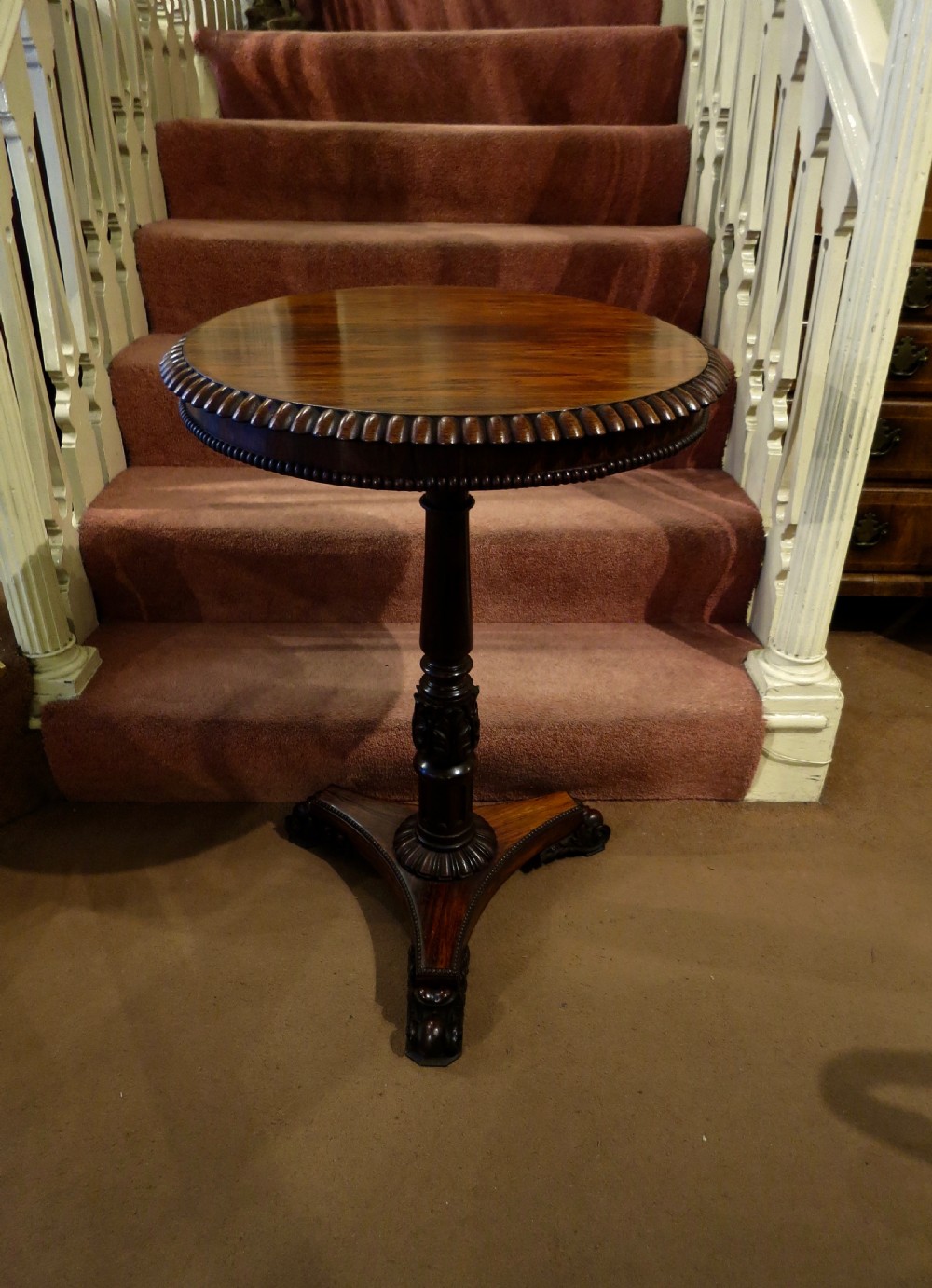 GILLOWS ROSEWOOD WINE OR SIDE TABLE View V