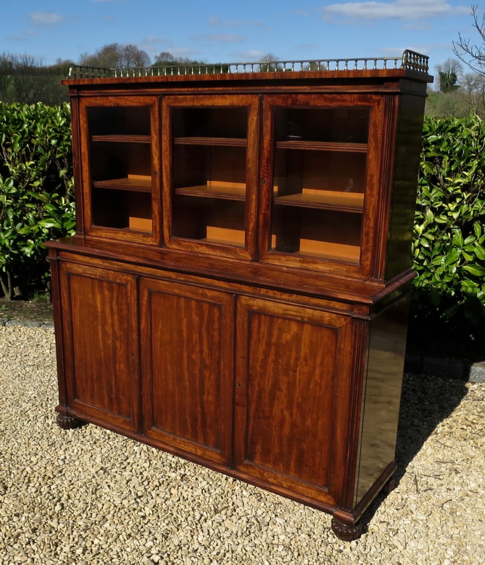 SUPERB GILLOWS LIBRARY BOOKCASE-CABINET