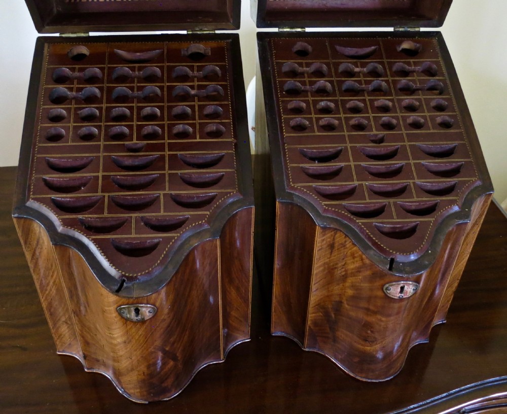 PAIR OF GEORGE III KNIFE BOXES View II