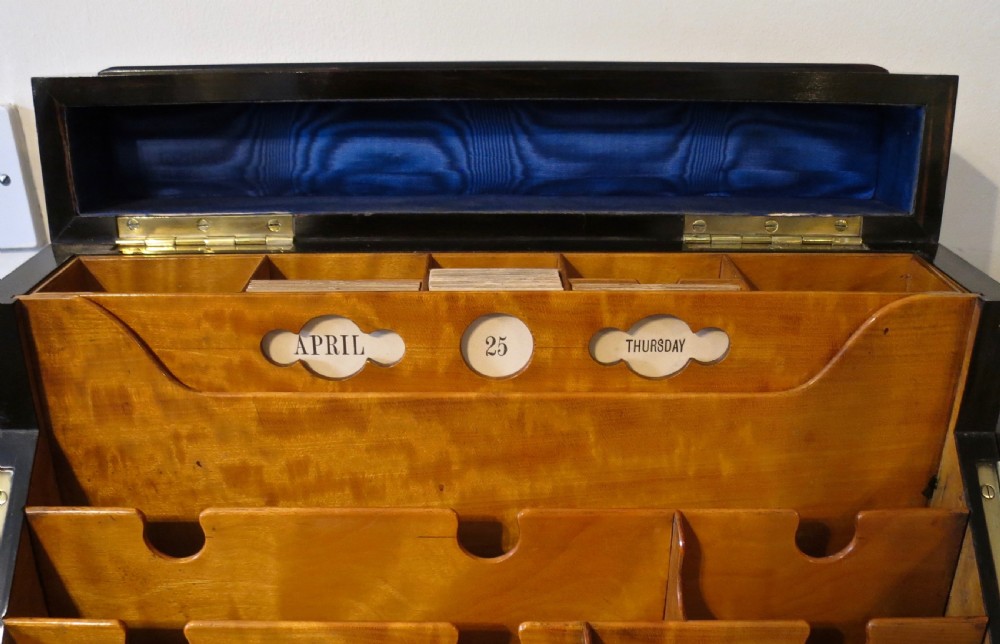 AN EXCEPTIONAL COROMANDEL FITTED STATIONERY CABINET View V