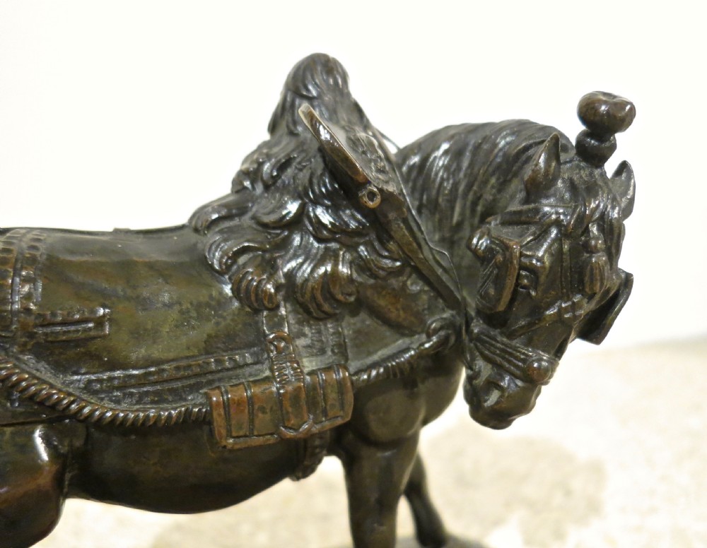 FRENCH BRONZE HORSE BY THEODORE GECHTER View II