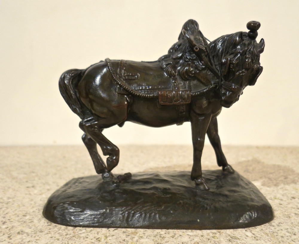 FRENCH BRONZE HORSE BY THEODORE GECHTER View V