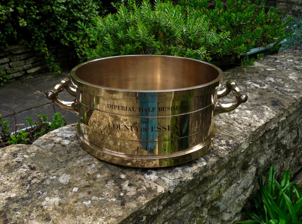 RARE BRONZE HALF-BUSHEL DATED 1844
