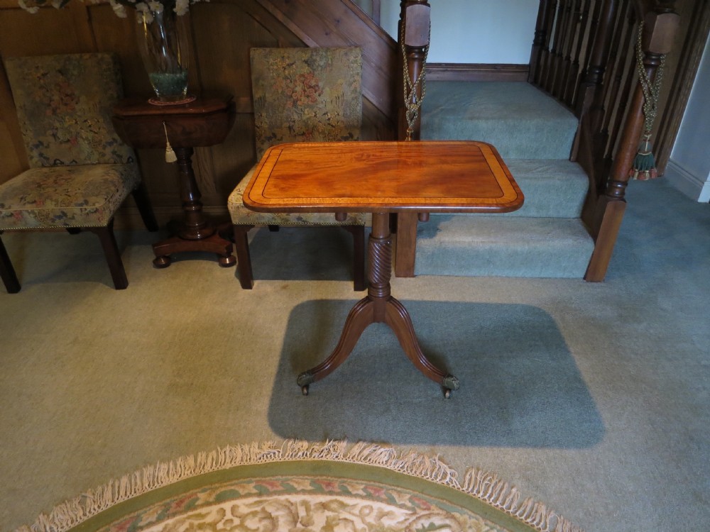 REGENCY MAHOGANY TILT-TOP WINE TABLE View III