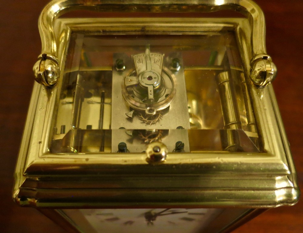 FRENCH REPEATING CARRIAGE CLOCK BY DROCOURT View V
