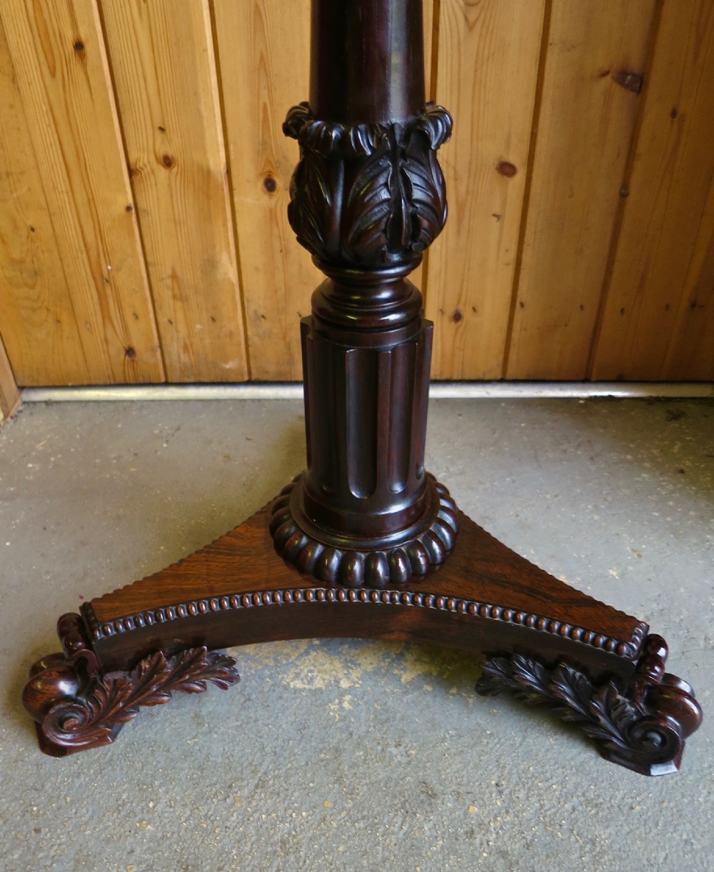 SIGNED GILLOWS SOLID ROSEWOOD POLESCREEN View V