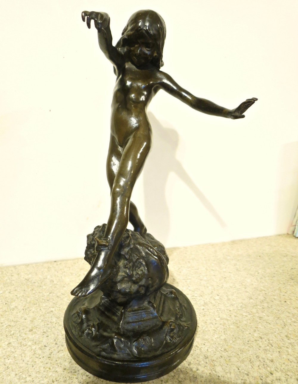 CHARMING ENGLISH (?) BRONZE GIRL View VII