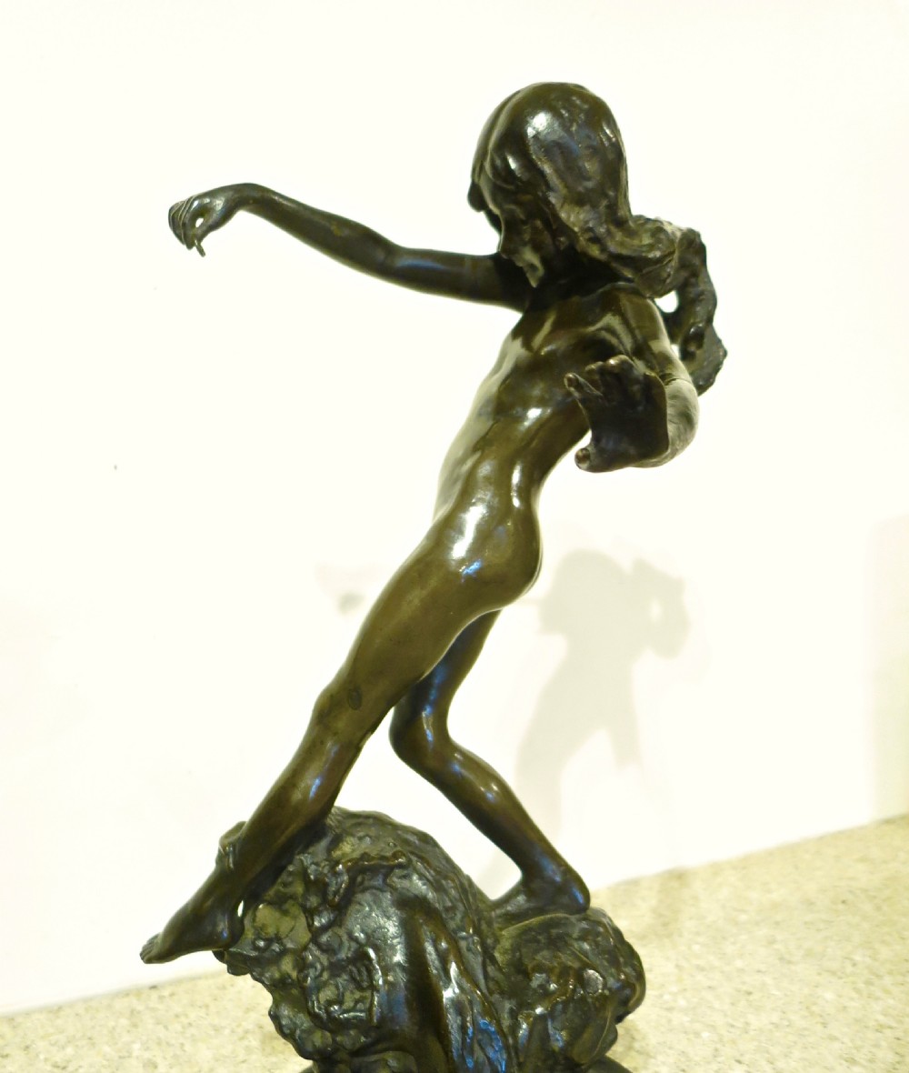 CHARMING ENGLISH (?) BRONZE GIRL View VIII