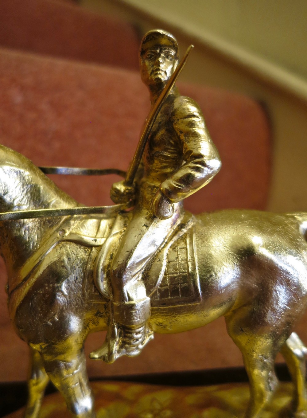 SOUTH AMERICAN SILVER-GILT HORSE & JOCKEY View III