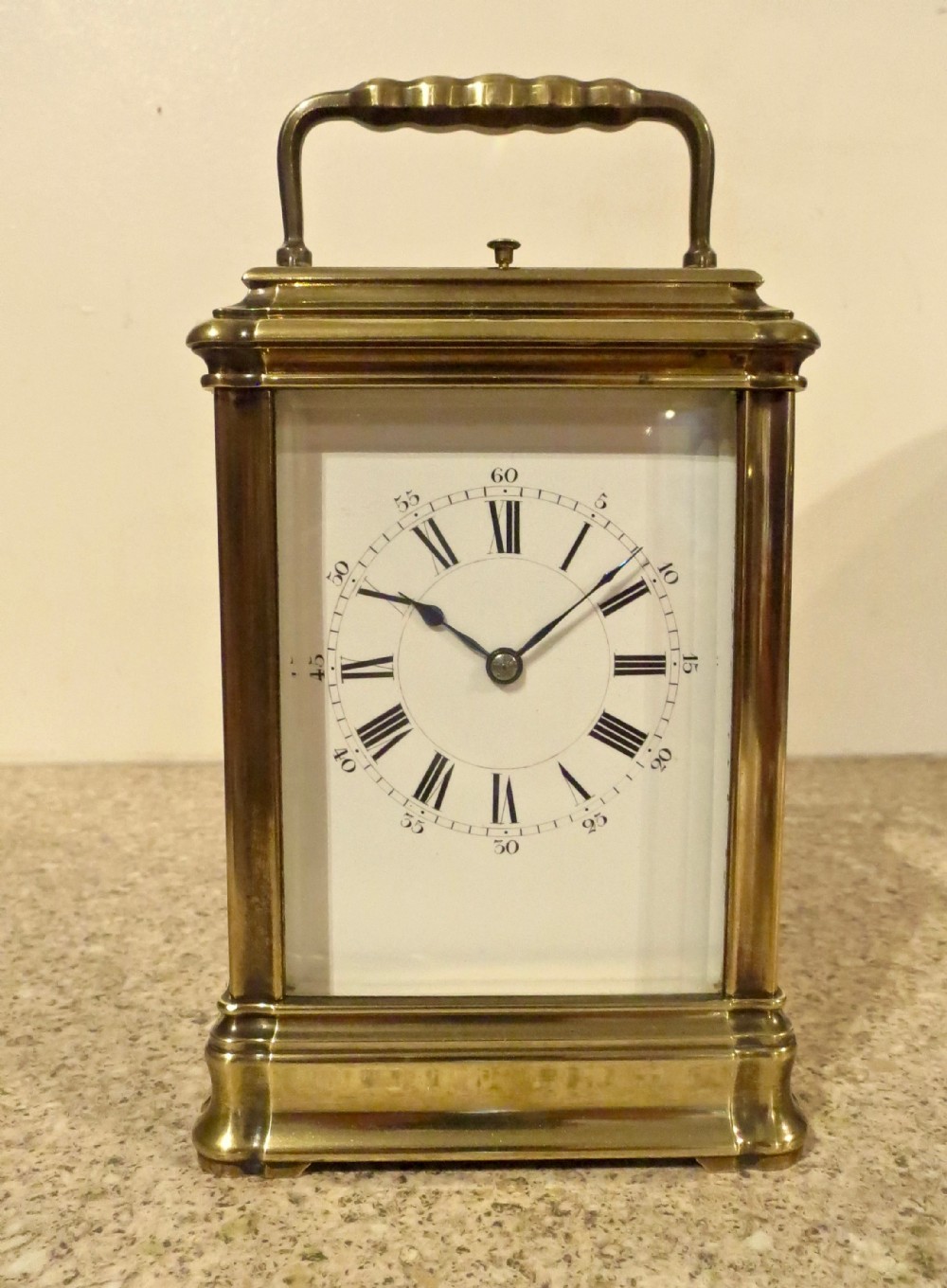 GOOD FRENCH CARRIAGE CLOCK BY HENRI JACOT