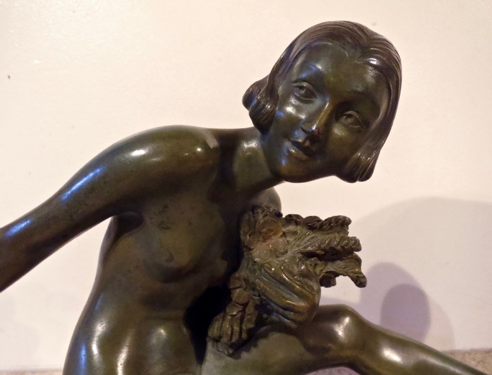 CHARMING ART DECO PERIOD BRONZE SCULPTURE View II