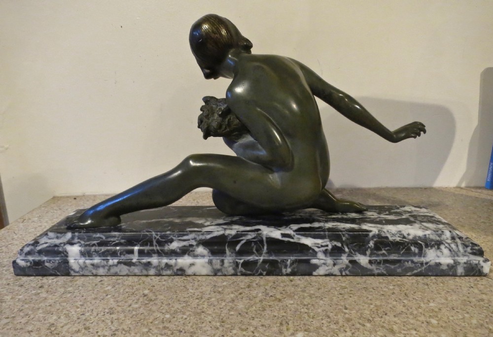 CHARMING ART DECO PERIOD BRONZE SCULPTURE View III
