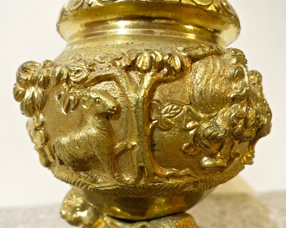 FINE FRENCH ORMOLU INK STAND View IV