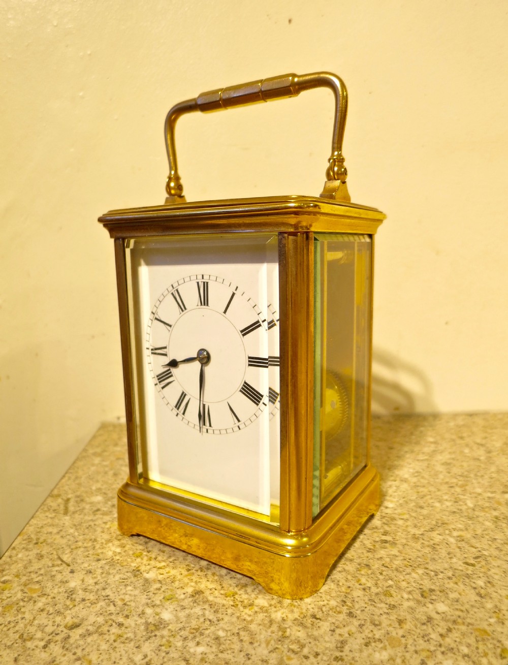 STRIKING CARRIAGE CLOCK BY HENRI JACOT View II