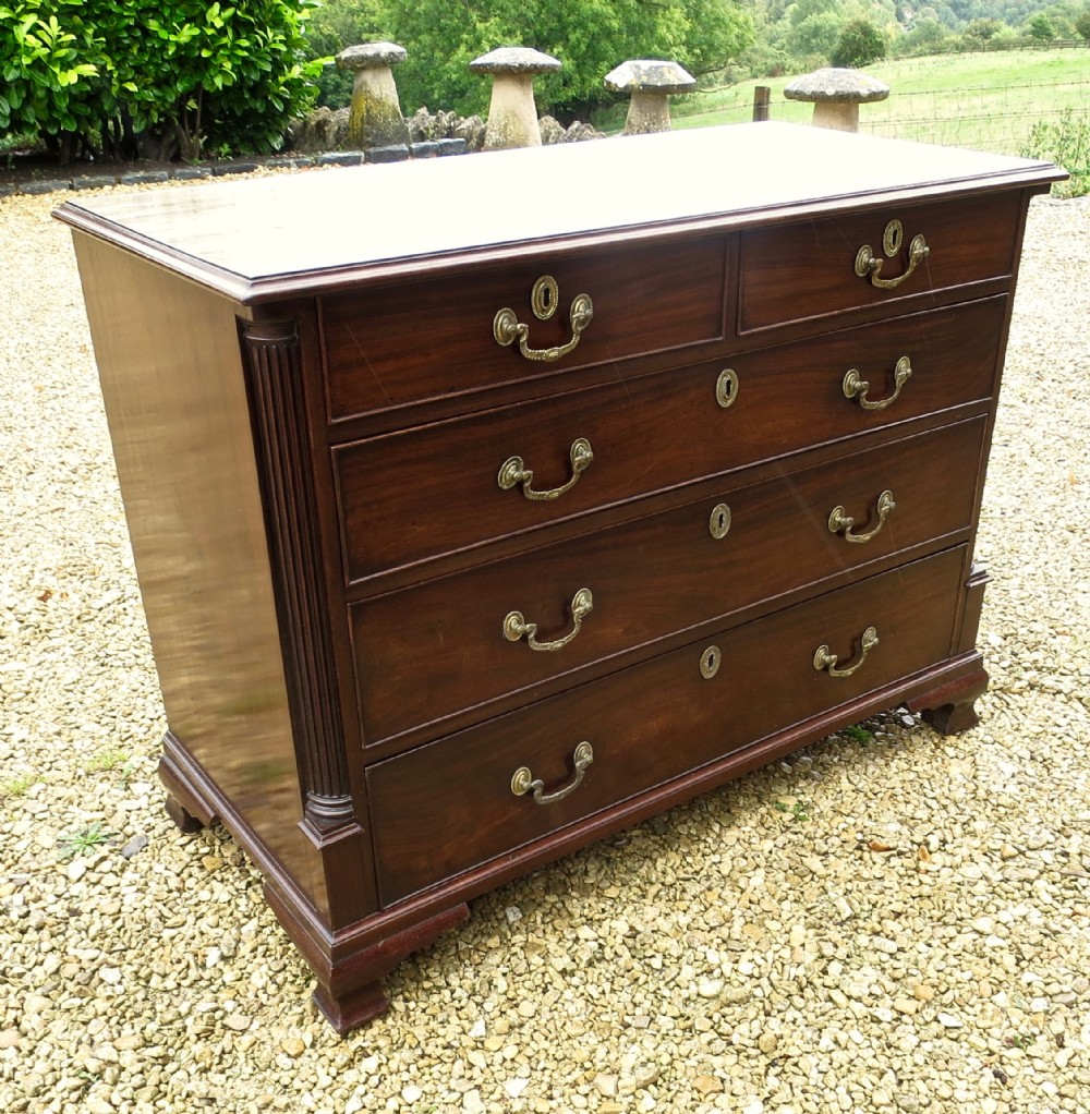 GEORGE III NORTH COUNTRY CHEST-OF-DRAWERS