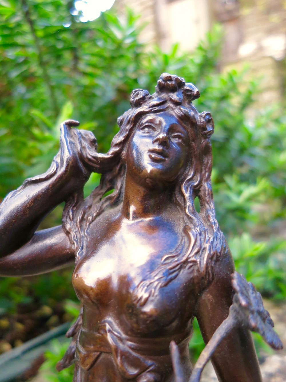 PAIR OF FRENCH BRONZE FIGURES OF 