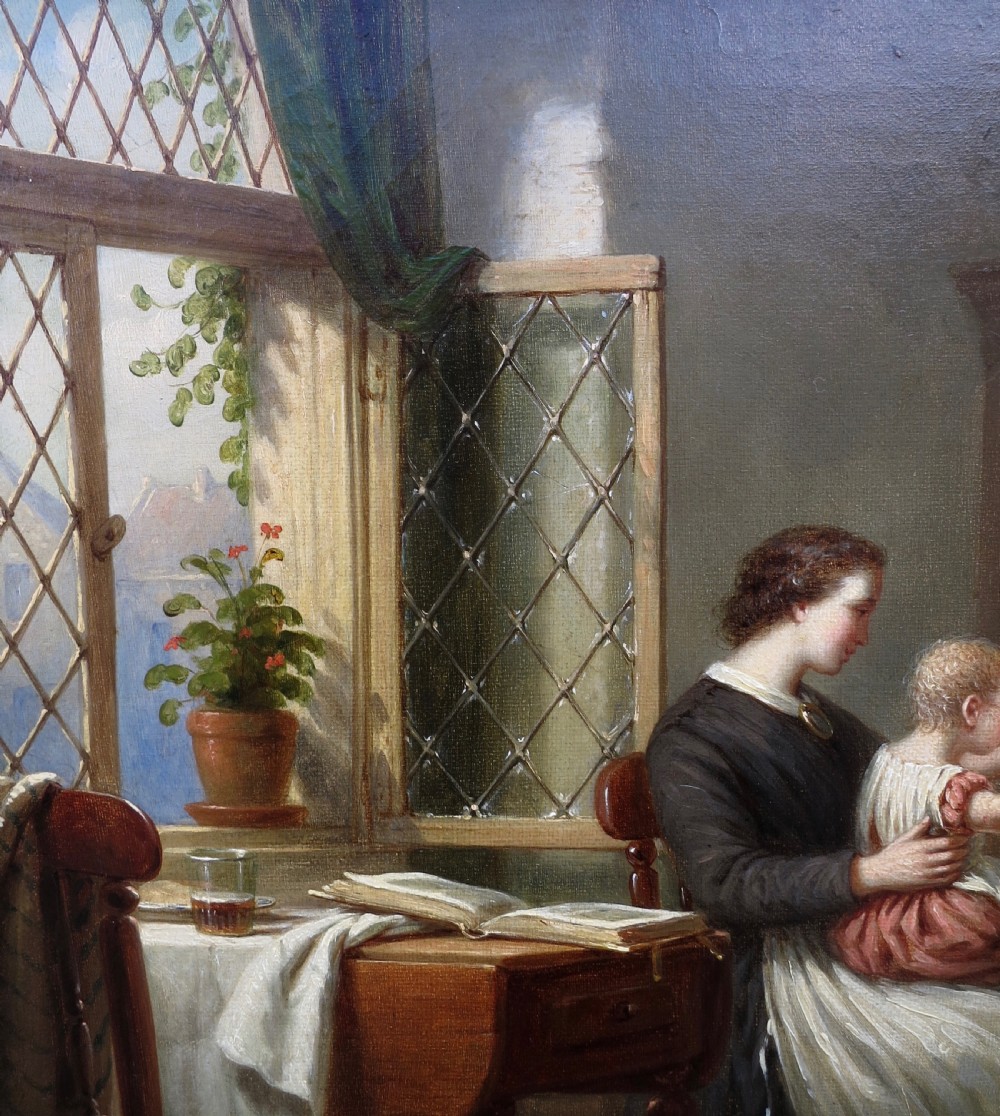 VICTORIAN OIL PAINTING ON CANVAS View V