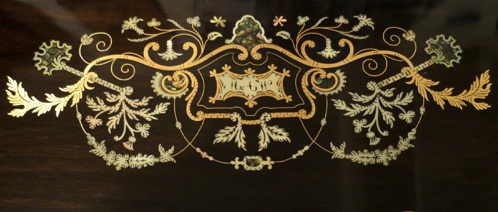 VERY FINE LADY'S INLAID WRITING BOX View III