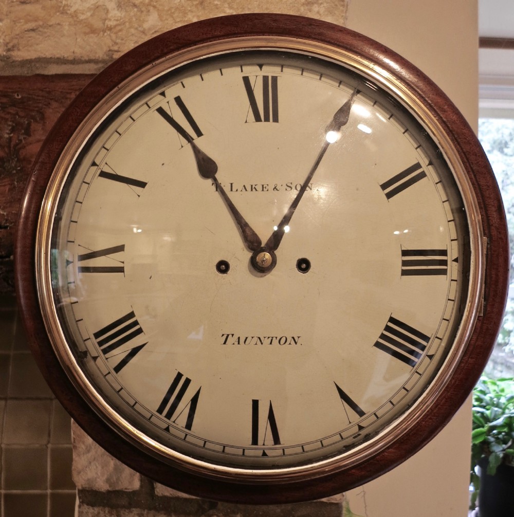 ENGLISH TWO-TRAIN STRIKING WALL CLOCK