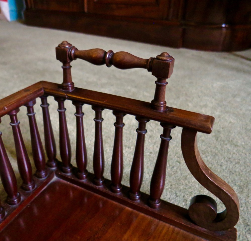 SOLID MAHOGANY BOOK PORTER OR STAND View IV