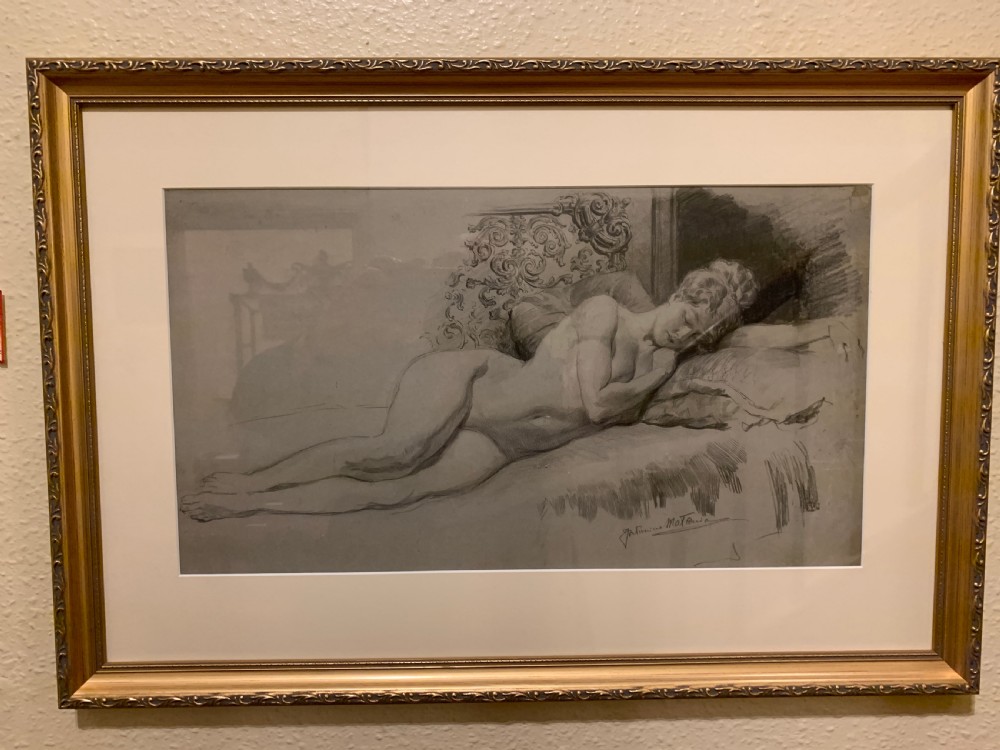 CHARMING PENCIL DRAWING BY FORTUNINO MATANIA
