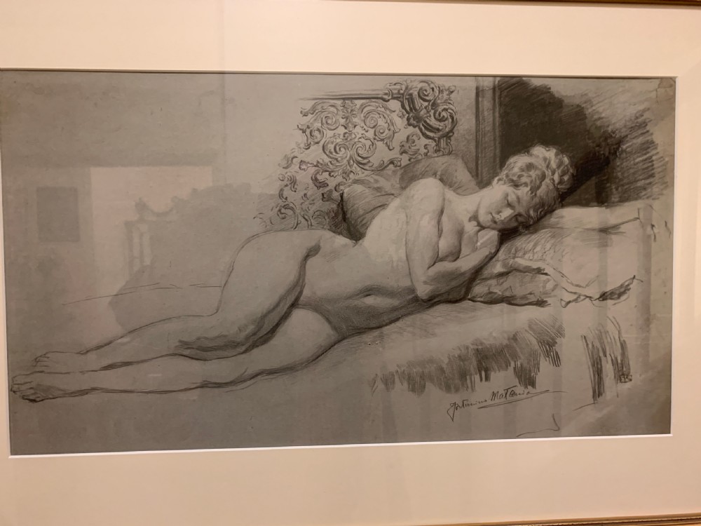 CHARMING PENCIL DRAWING BY FORTUNINO MATANIA View III