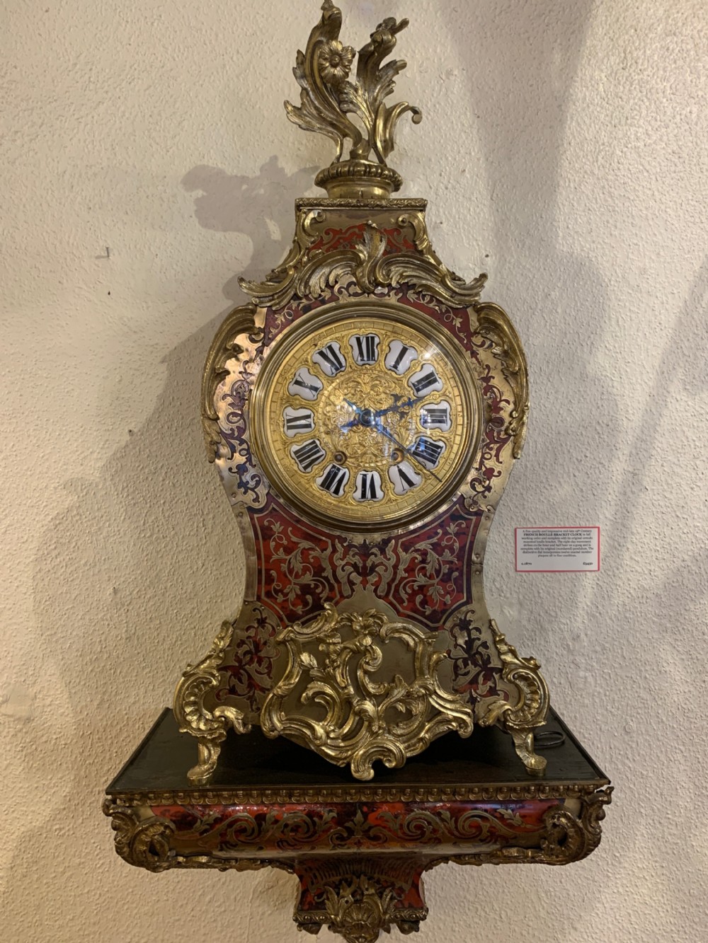Impressive French Boulle Bracket Clock