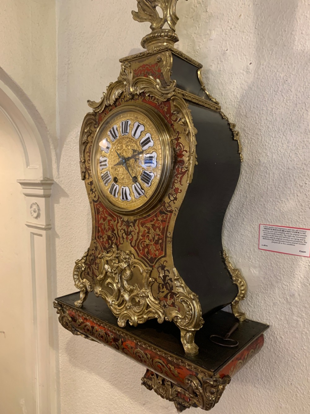 Impressive French Boulle Bracket Clock View V