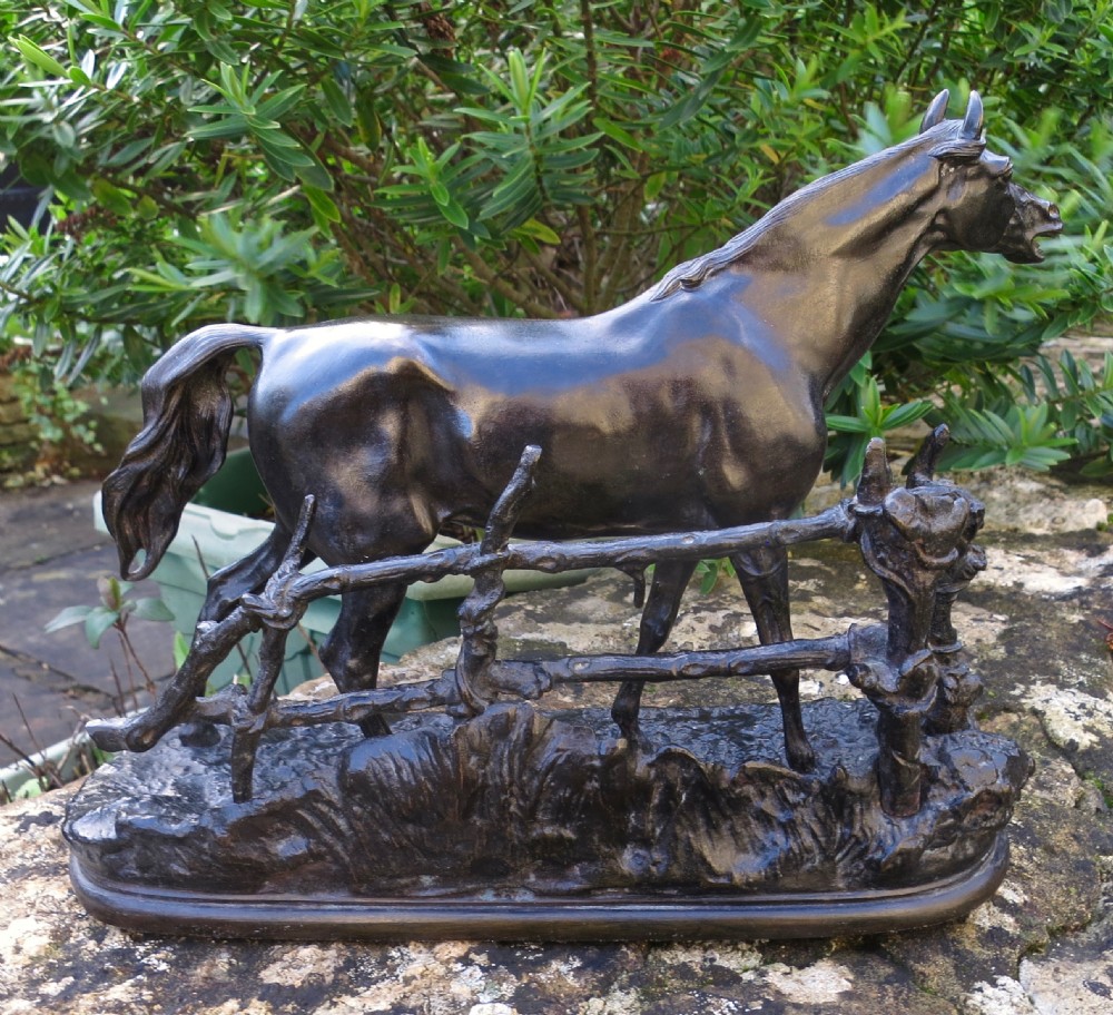 FINE EQUESTRIAN BRONZE BY P. J. MENE View III