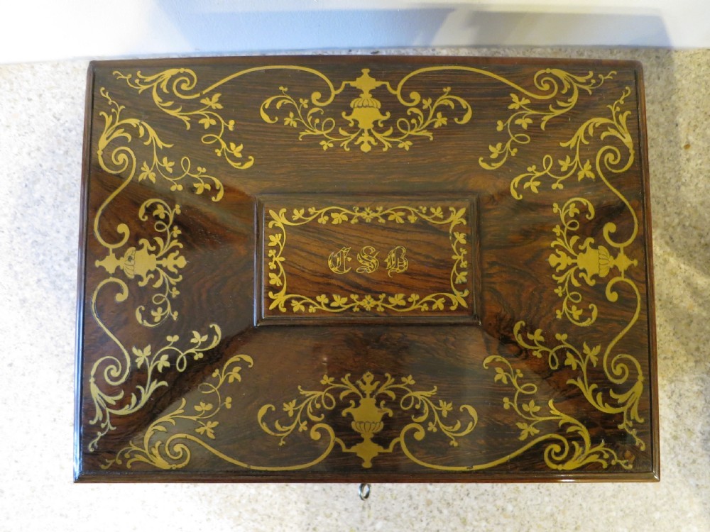 SUPERB FITTED SEWING BOX BY EDWARDS View VI