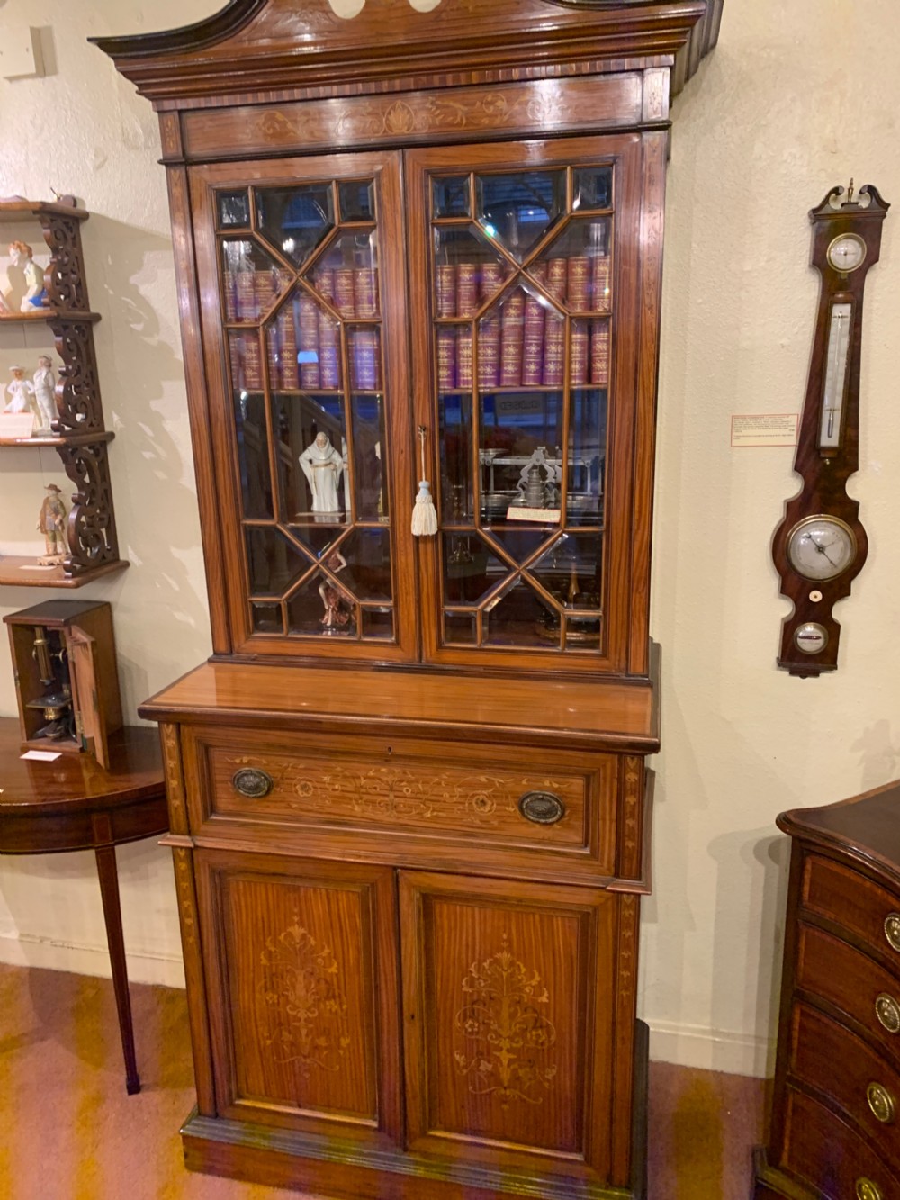 Quality Victorian SECRETAIRE-BOOKCASE