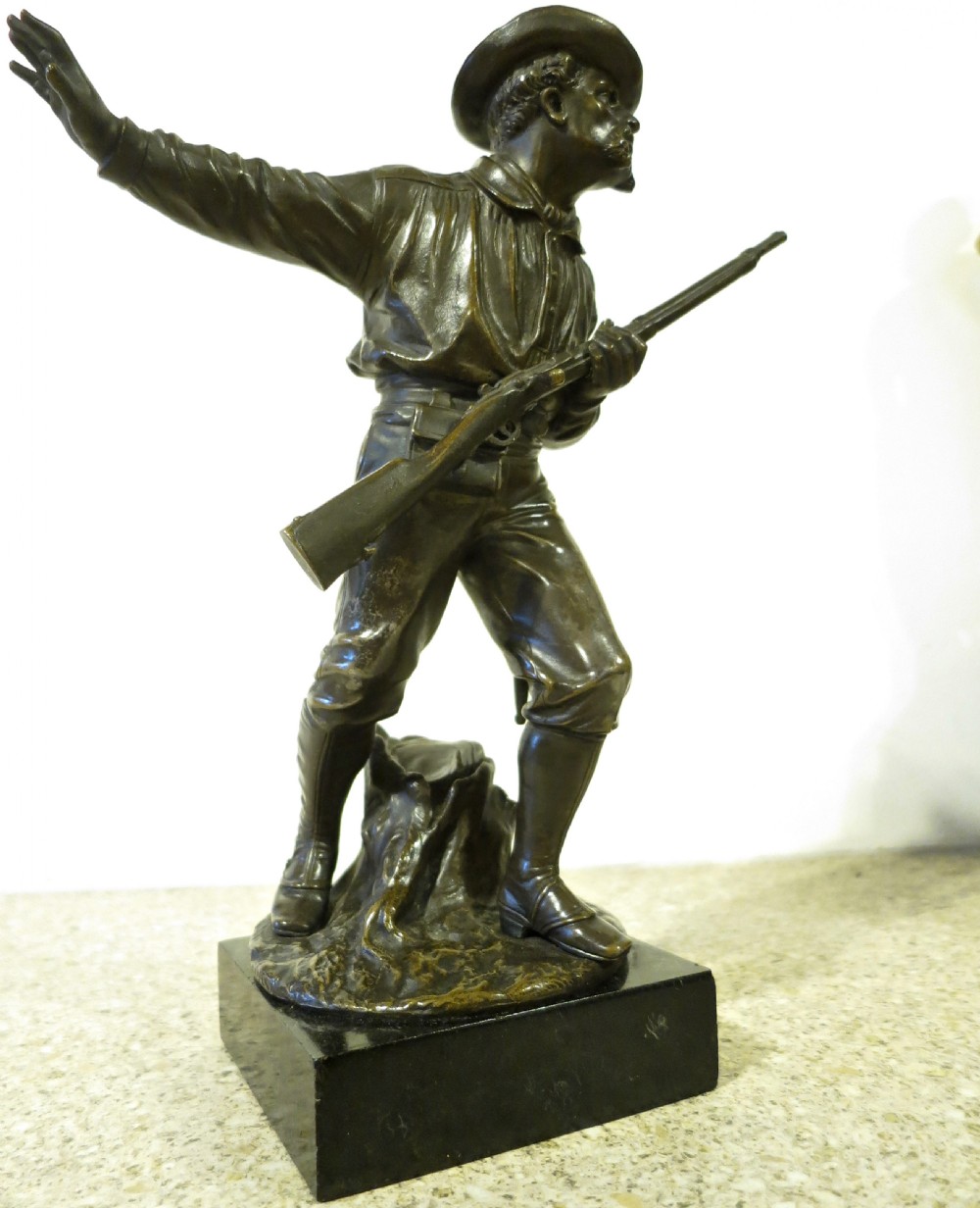 EUGENE GUILLAUME: FRENCH BRONZE HUNTSMAN View V