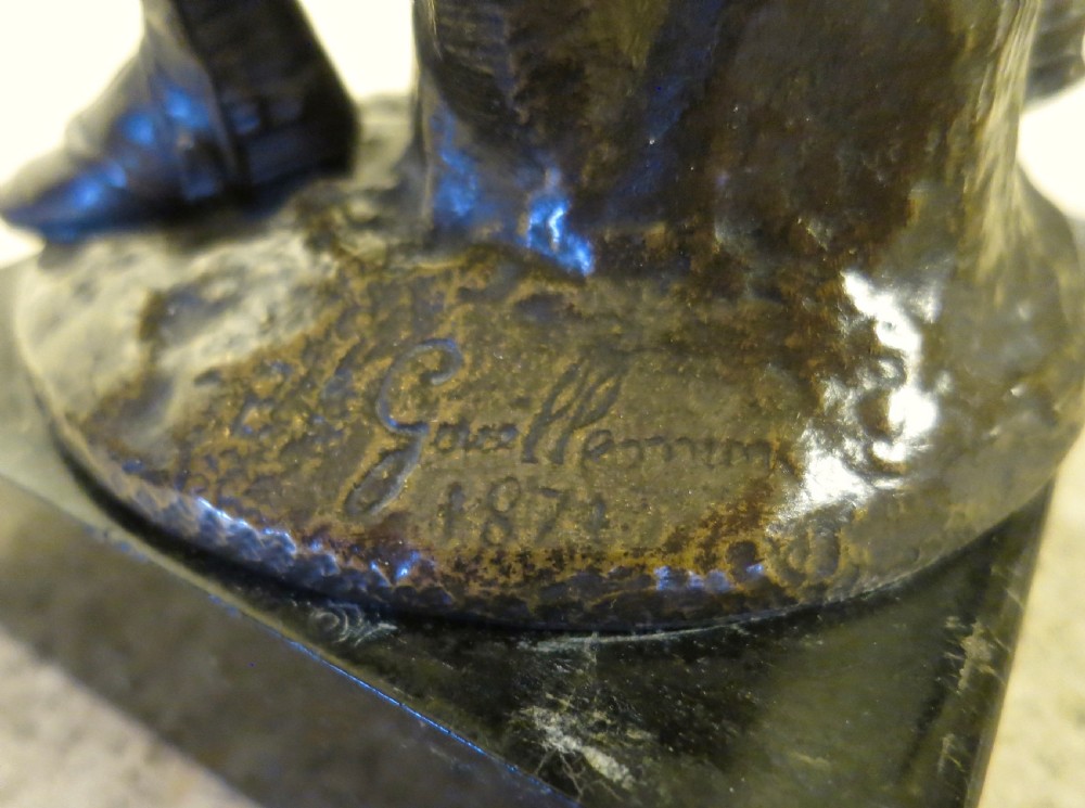 EUGENE GUILLAUME: FRENCH BRONZE HUNTSMAN View VII