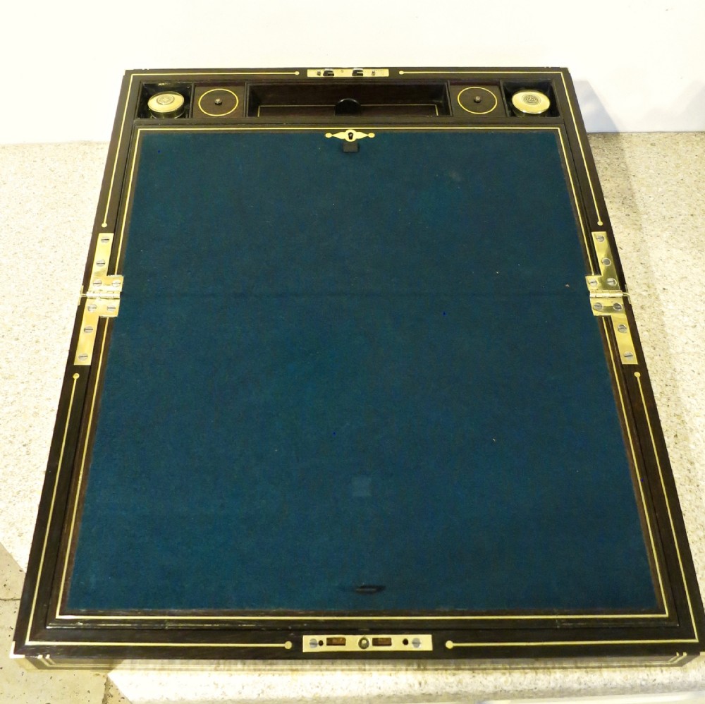 A WELL-FITTED REGENCY WRITING BOX View II