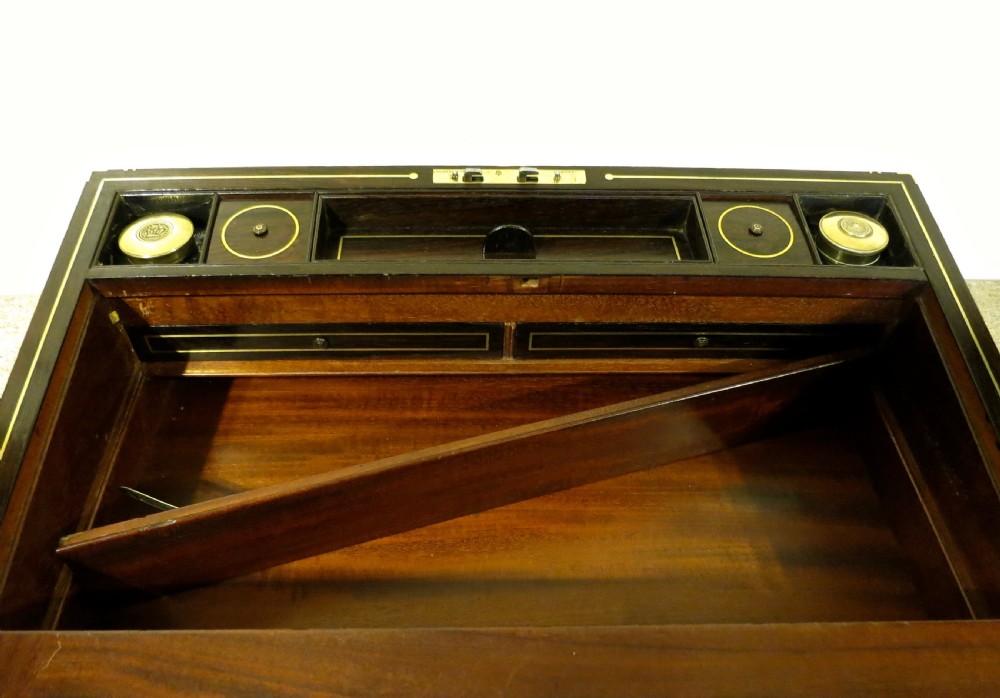 A WELL-FITTED REGENCY WRITING BOX View III