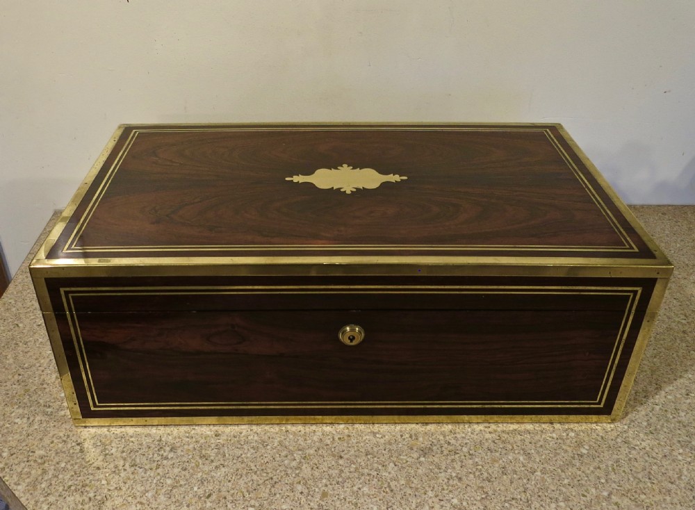 A WELL-FITTED REGENCY WRITING BOX View VII