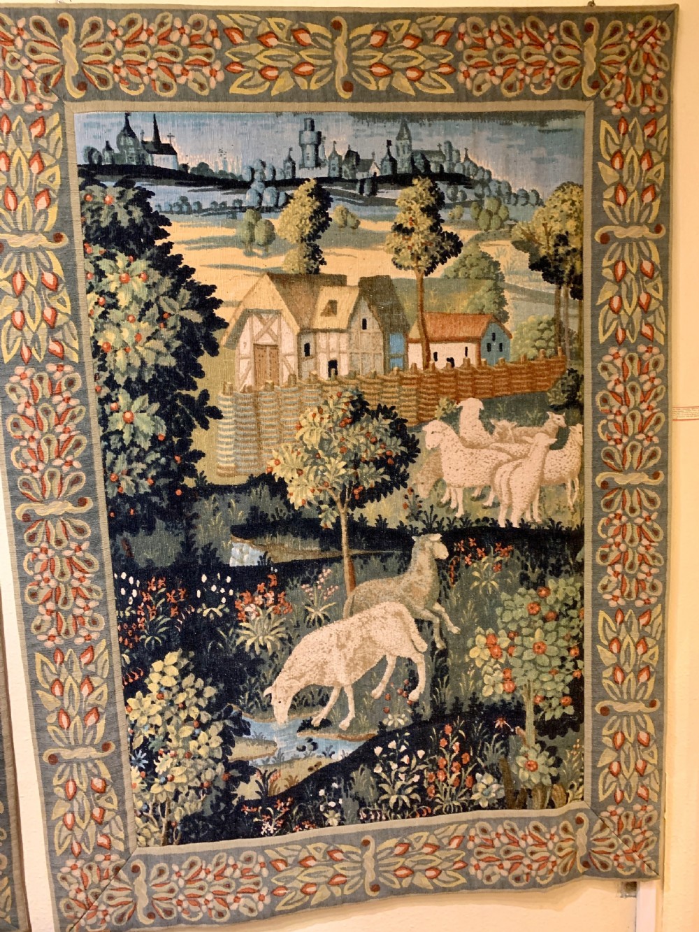 PAIR OF EDWARDIAN TAPESTRIES View II