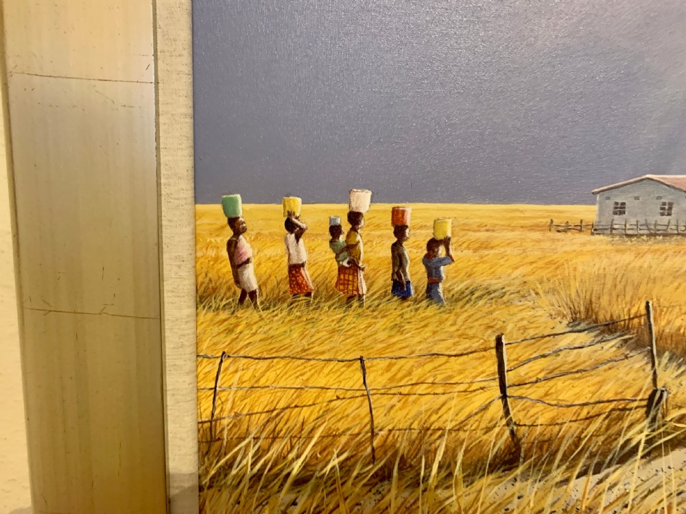 Rare and Large Original Acrylic Painting View III