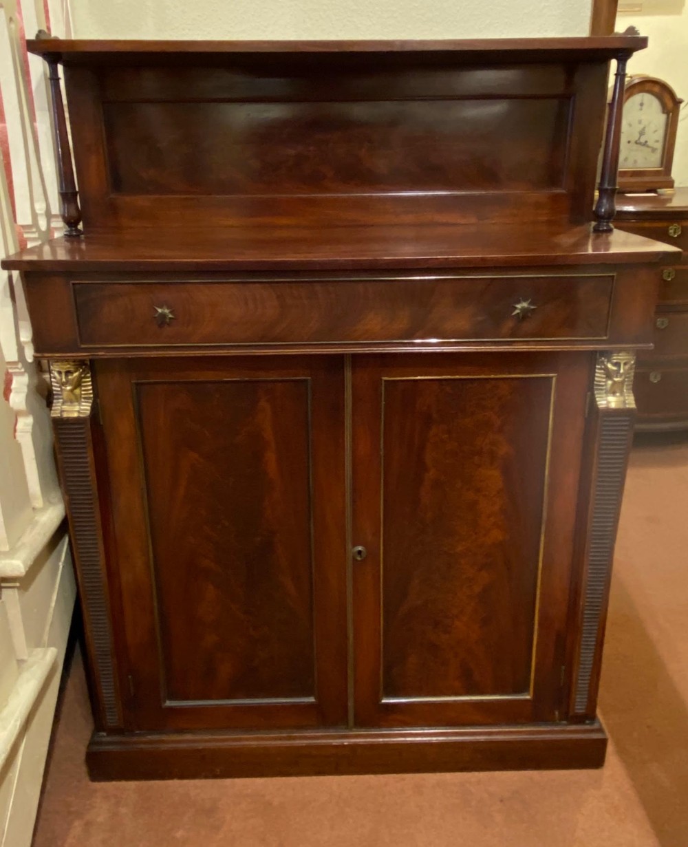 A Good Nineteenth Century Mahogany ‘Egyptian’ Revival Chiffonier