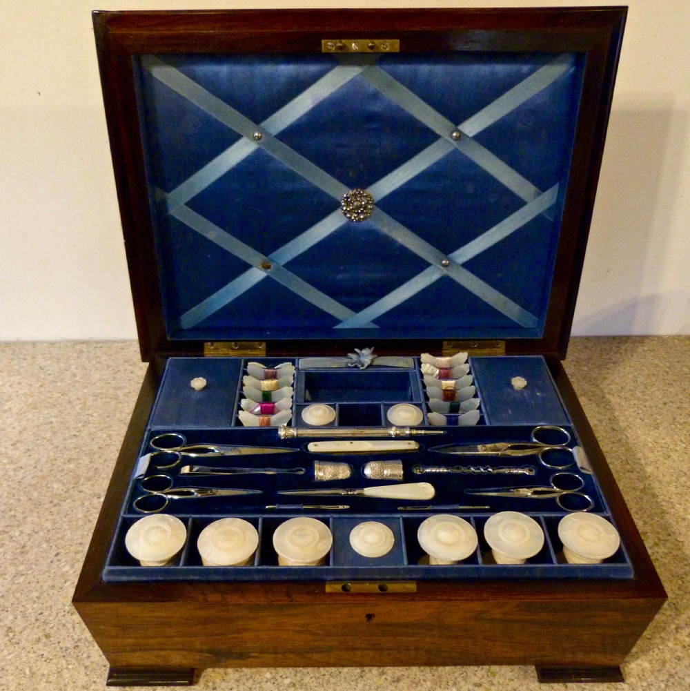 VERY FINE FULLY-FITTED SEWING BOX