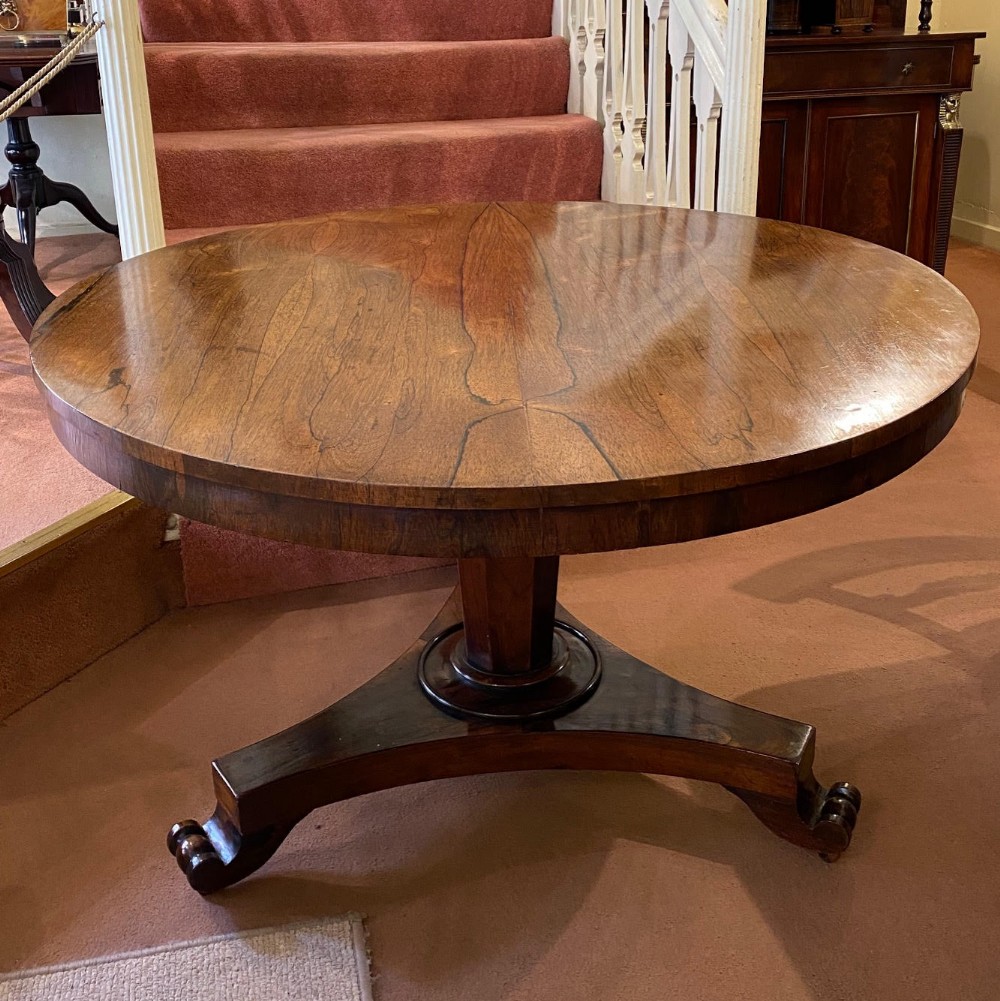 19th Century Rosewood Circular Breakfast Table