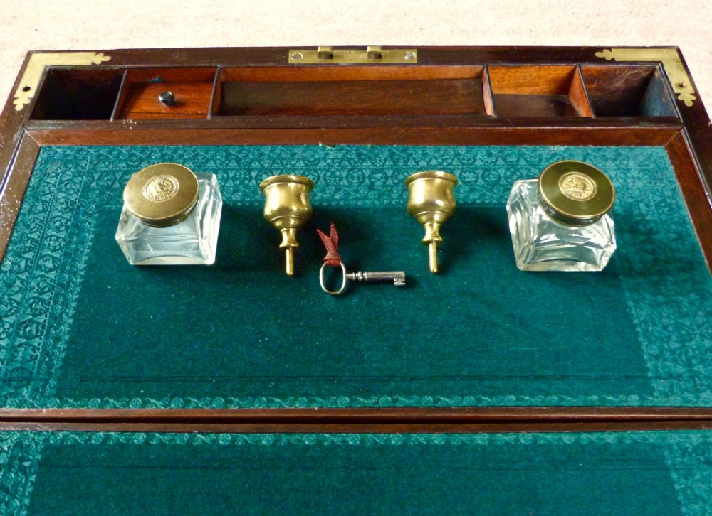 EXCELLENT WRITING BOX WITH CANDLESTICKS View VI
