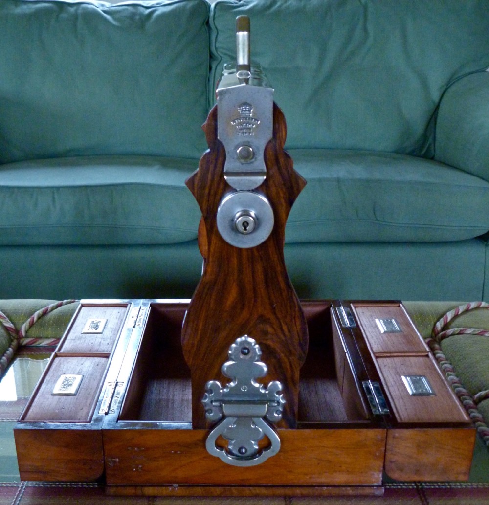 RARE TANTALUS BY BETJEMANN WITH SECRET DRAWERS View III