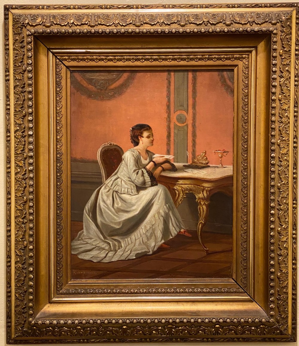 Gilt framed Oil Painting on Canvas entitled 