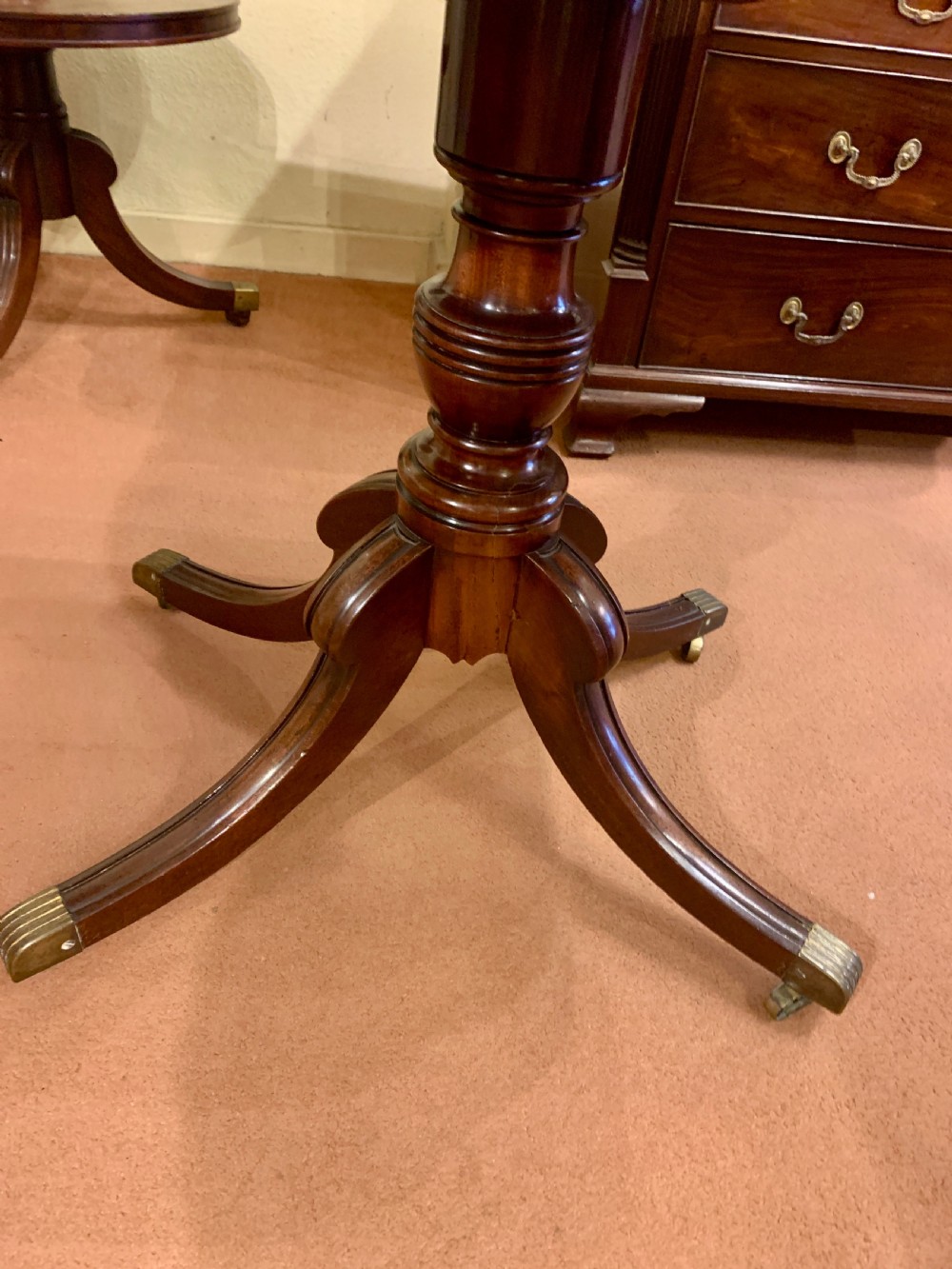 Lovely Early 19th Century Solid Mahogany Fold-Over Tea Table View III